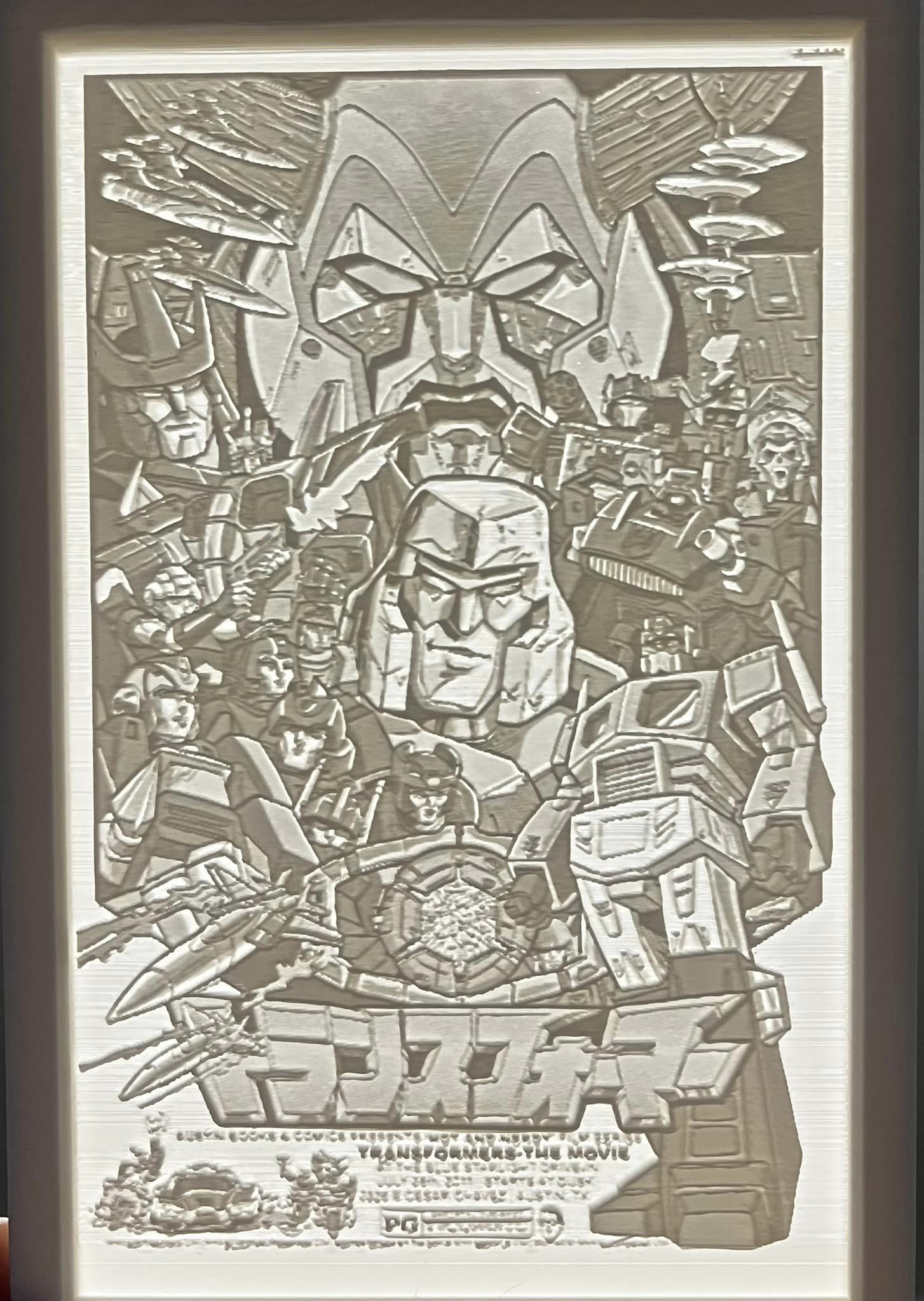 Transformers lithophane
