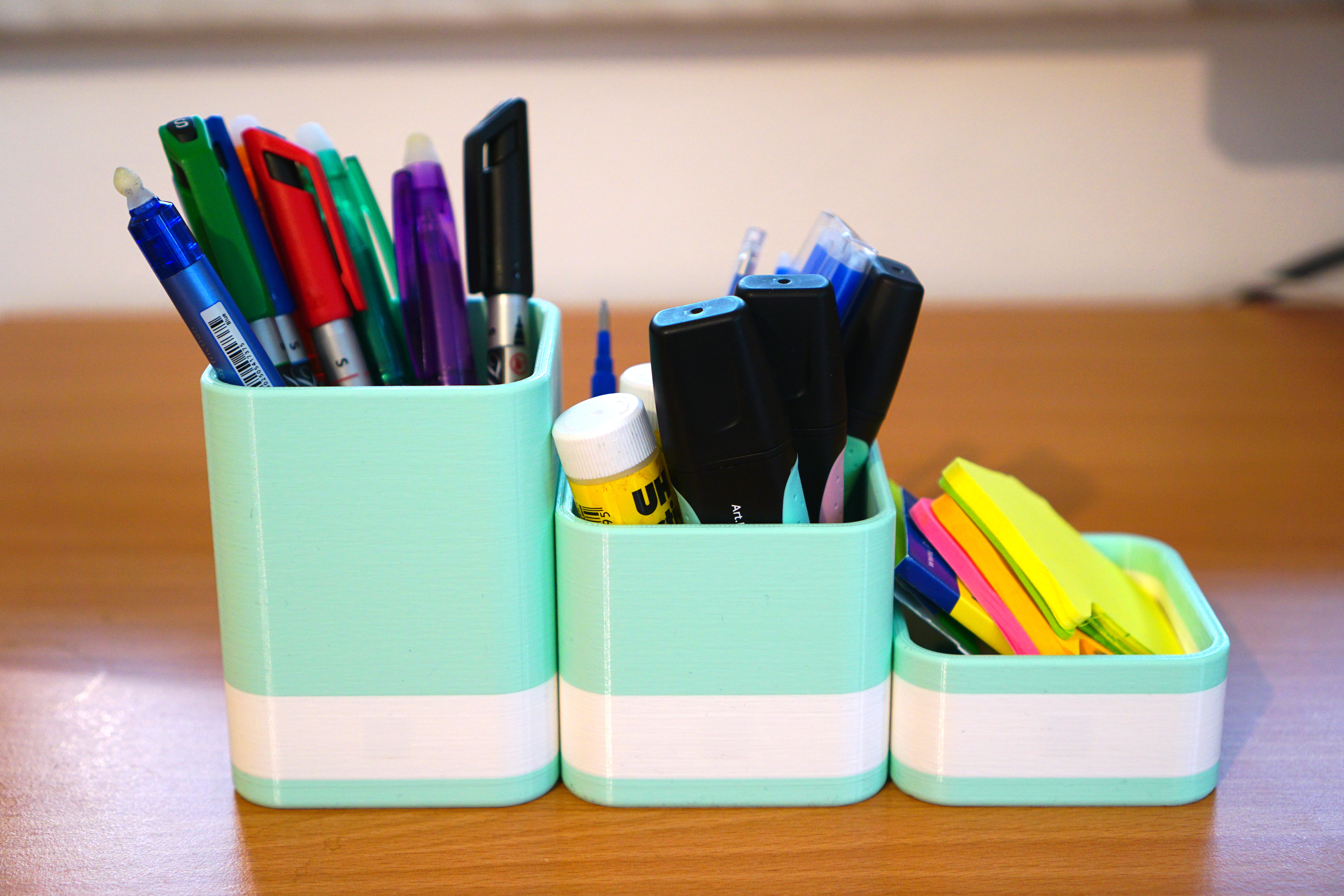 Miniatura 2 do modelo 3D Modular Desk Organiser