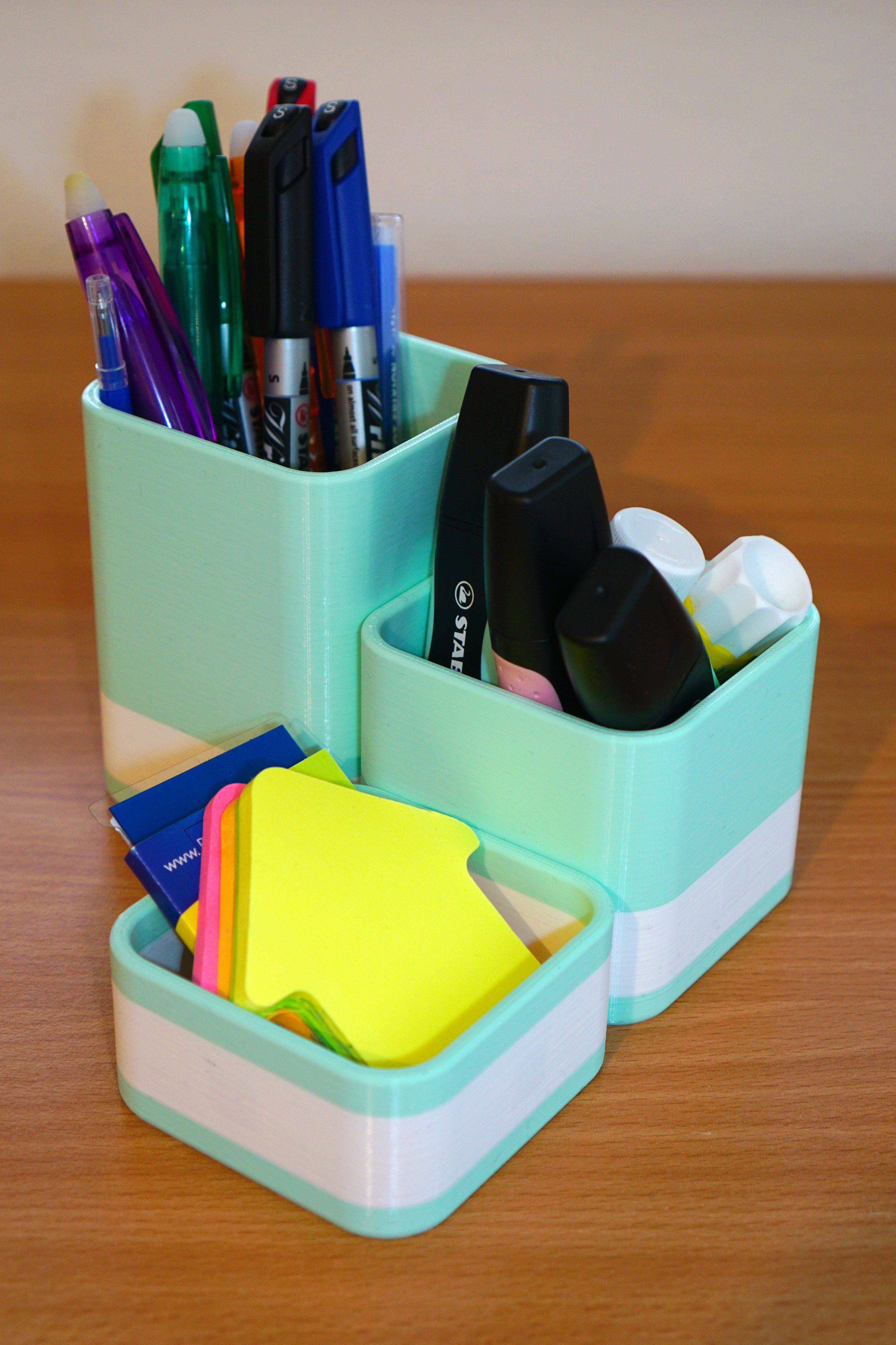 Miniatura 5 do modelo 3D Modular Desk Organiser