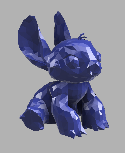 Low Poly Stitch 3D model thumbnail