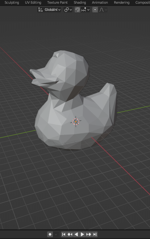 low poly rubber duck