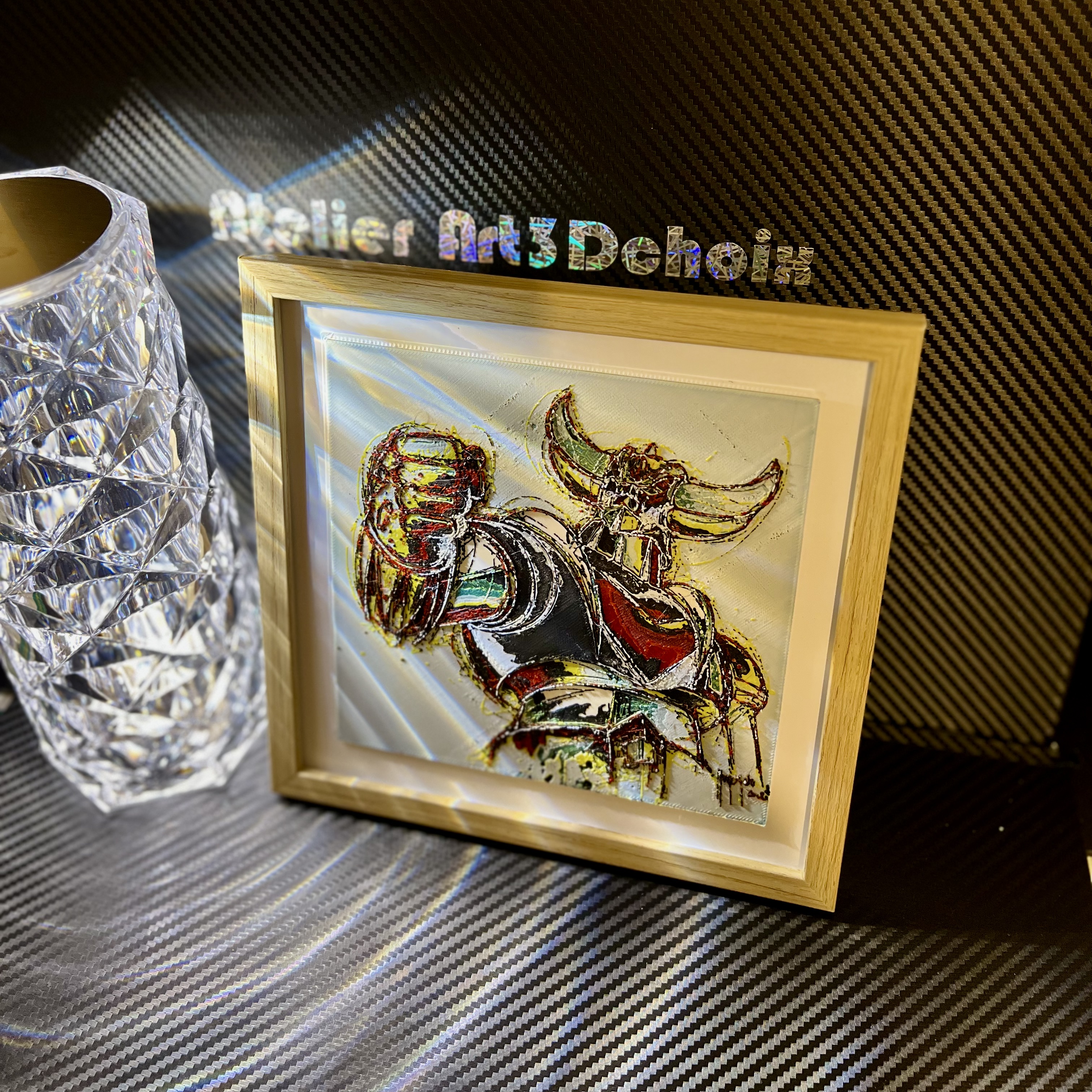 Goldorak By Art3Dchoix Lithophane Color compatible toutes imprimantes