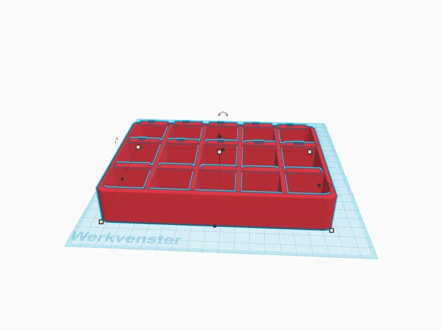 screw tray with compartments