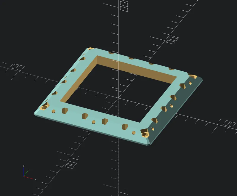 UM3DPF universal modular 3dprintable frame generator by PistonPin