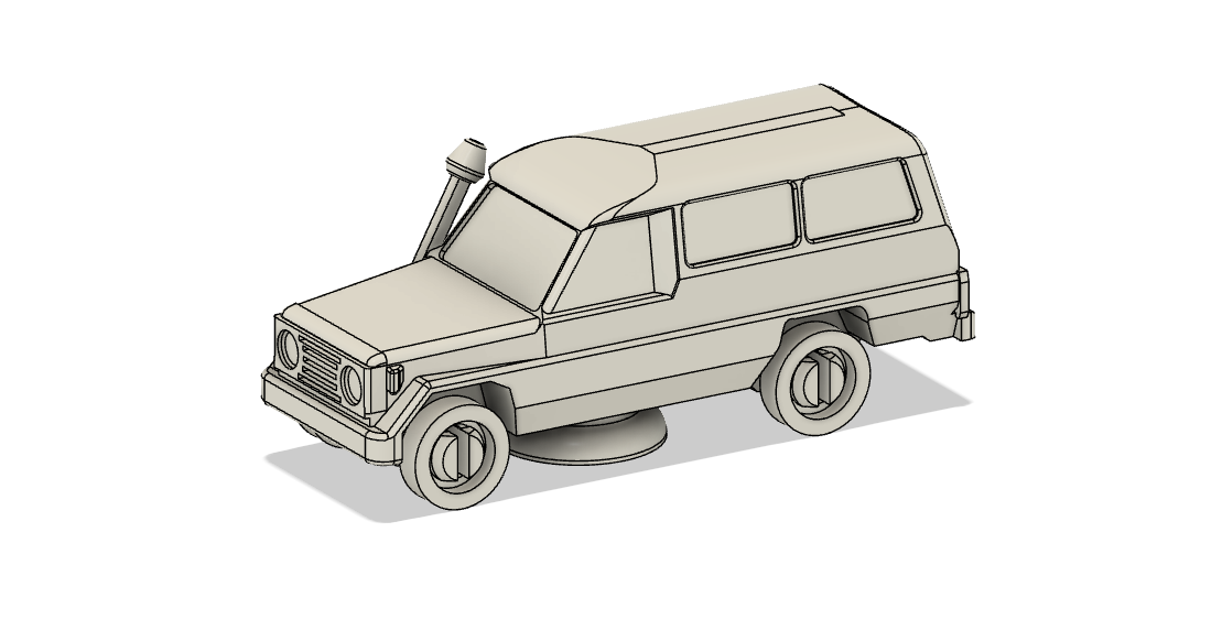 Toyota Landcruiser model 1 100 by Médecins Sans Frontières Download free STL model