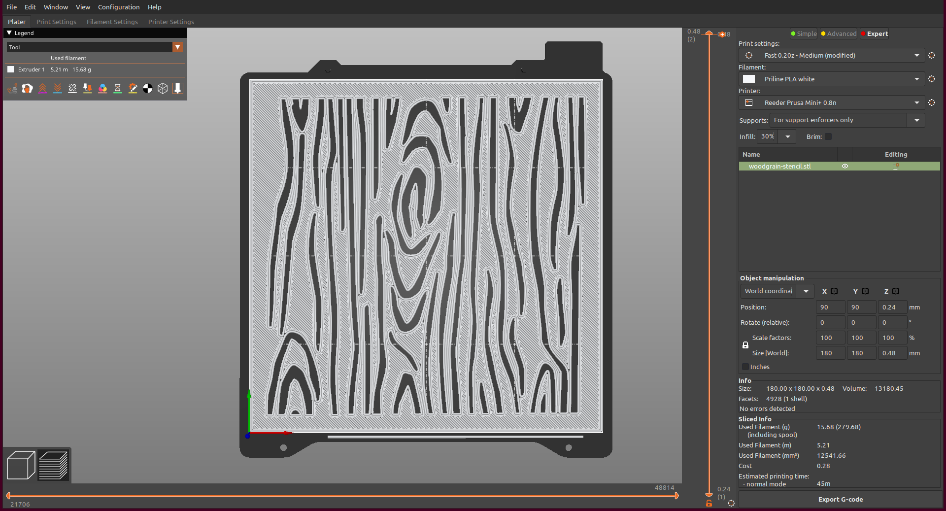 Woodgrain Stencil