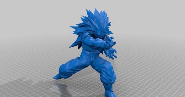 Free STL file goku ss blue 👽・3D print design to download・Cults