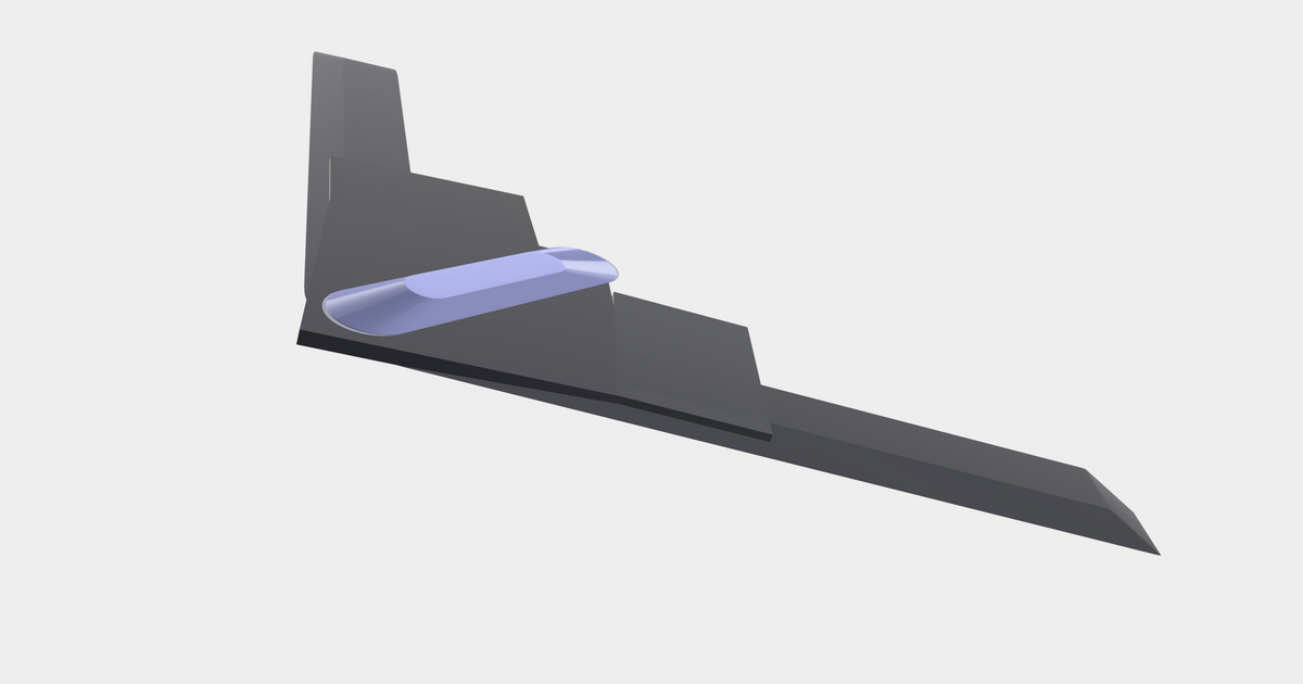 low poly b2 bomber por mechaguy23 | Descargar modelo STL gratuito ...