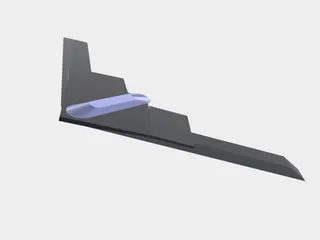 low poly b2 bomber by mechaguy23 | Download free STL model | Printables.com