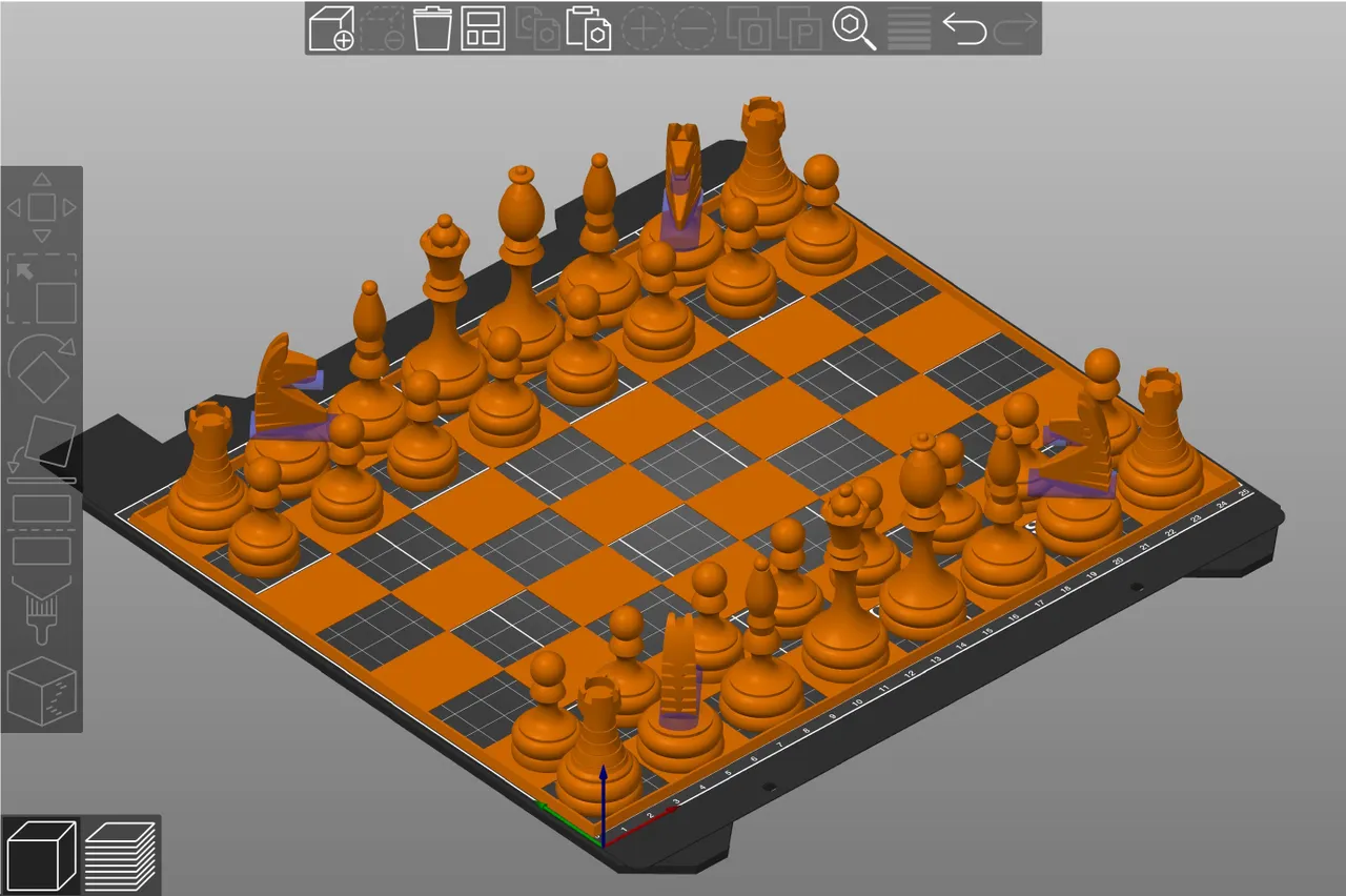 Chess Board with pieces  Autodesk Community Gallery