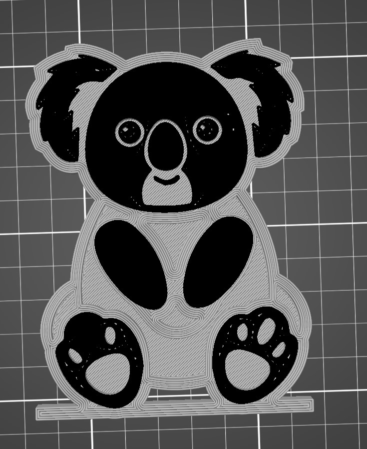 Low-Poly Koala_ EASY to print
