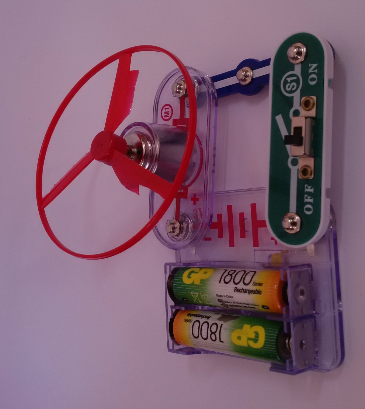 3D model náhradní vrtulky k elektromotoru do stavebnice Boffin 100 - 750