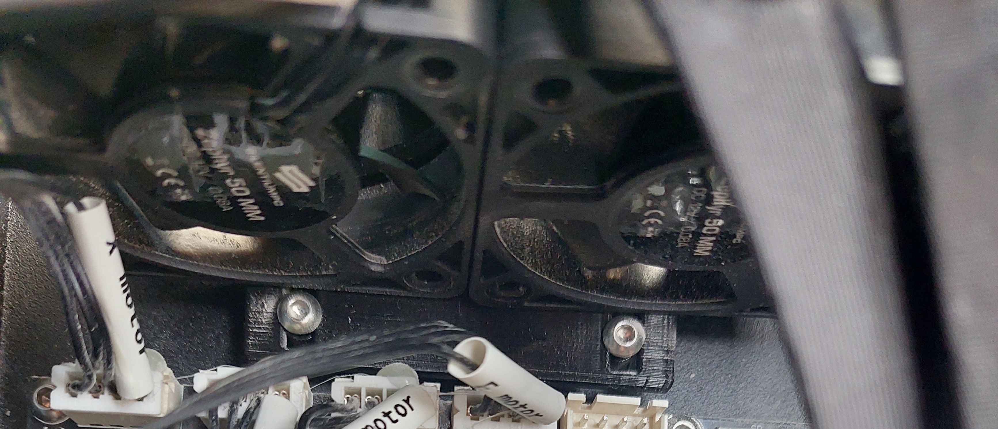 Cr 10 v1/v2/v3 Control Box double fan mount for 50x10 fans by Jendys