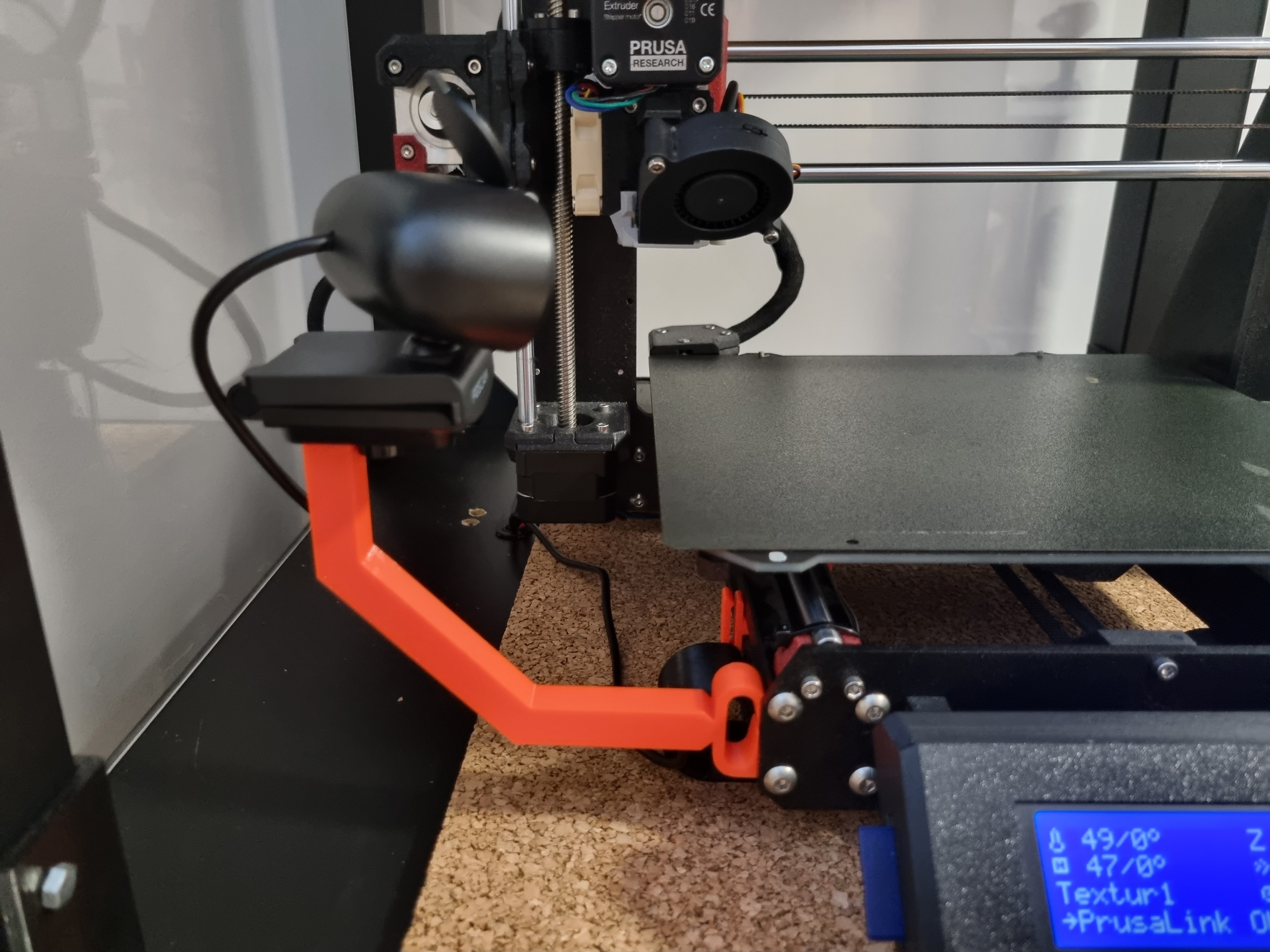 Camera mount with snap on clip - Prusa i3 MK3S+ 3D model thumbnail
