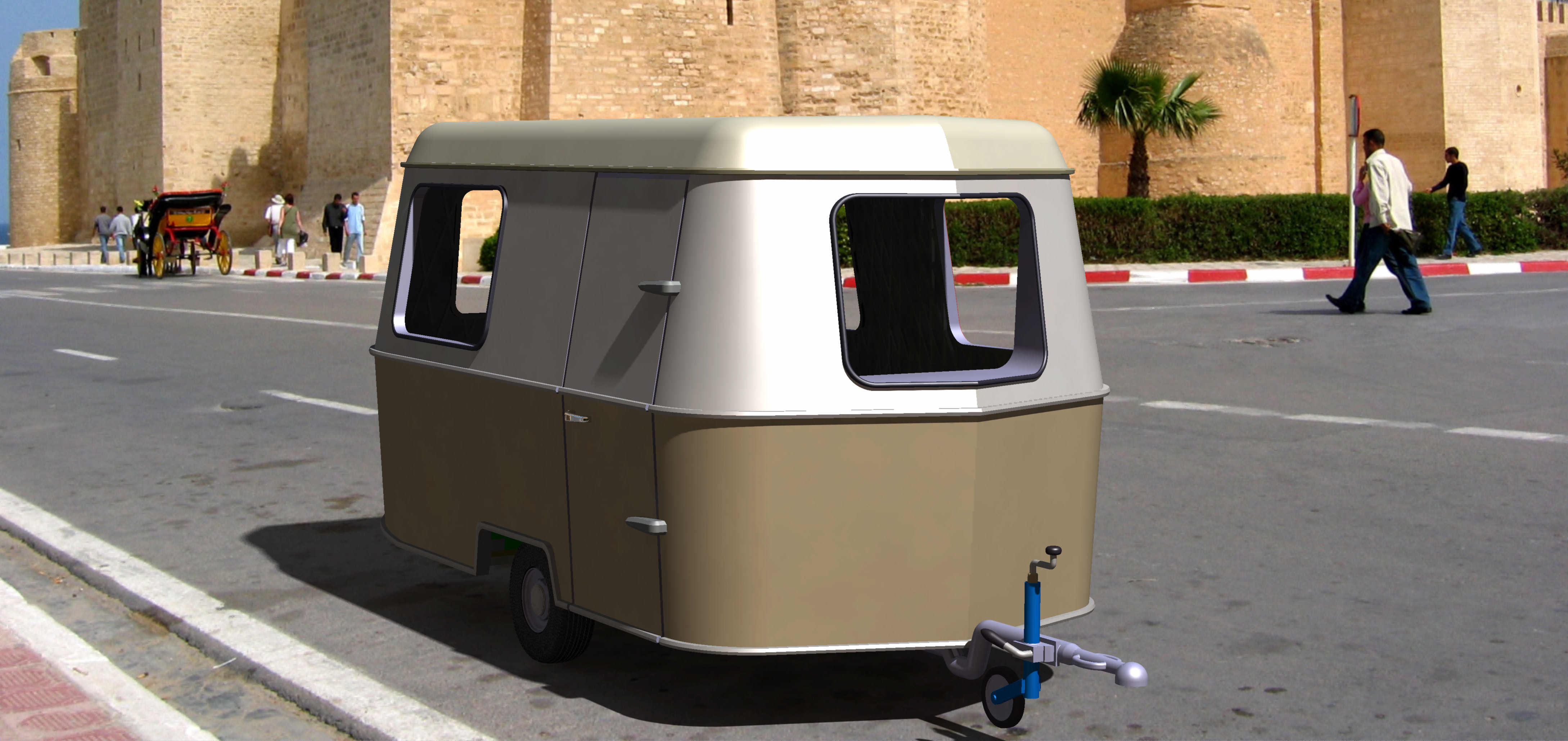 SIXTIES STYLE CAMPING TRAILER