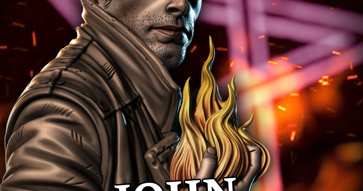 Constantine Bust (presupported) by Eastman Download free STL model