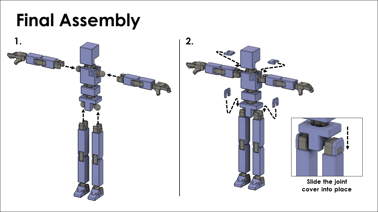 EASY 13 Printable Jointed Figure by soozafone Download free STL model