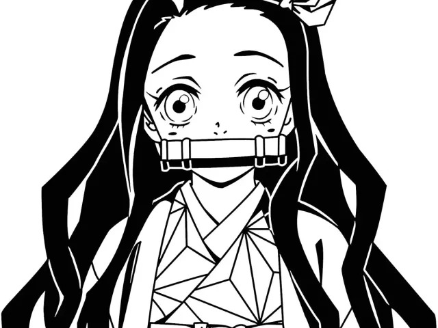 Nezuko Demon slayer wall art two colors