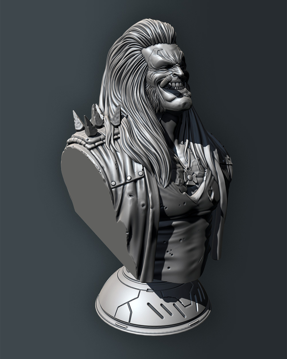 Lobo Bust (pre-supported) by Eastman | Download free STL model ...