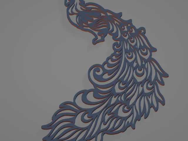 Phoenix from Vector image model