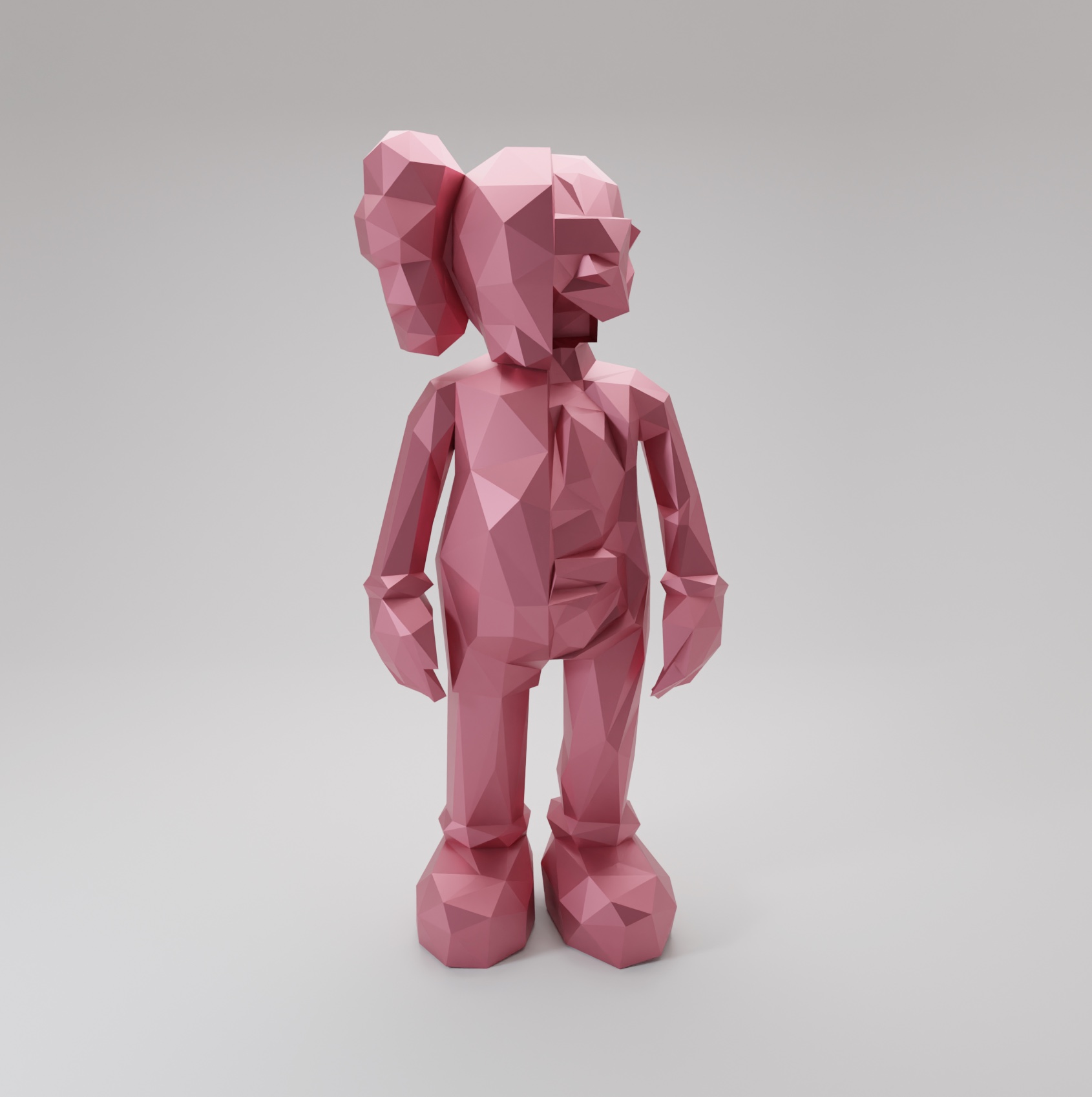 KAWS Inspired Figures - Low-Poly (XX) by ProdByLGCY | Download free STL  model | Printables.com