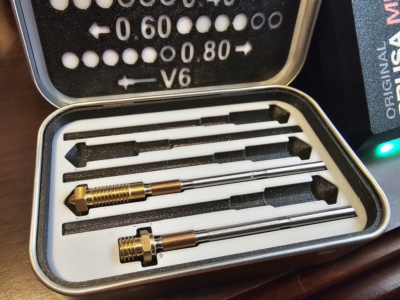 Nextruder Nozzle Box Mint Tin Insert by sblomfield Download free