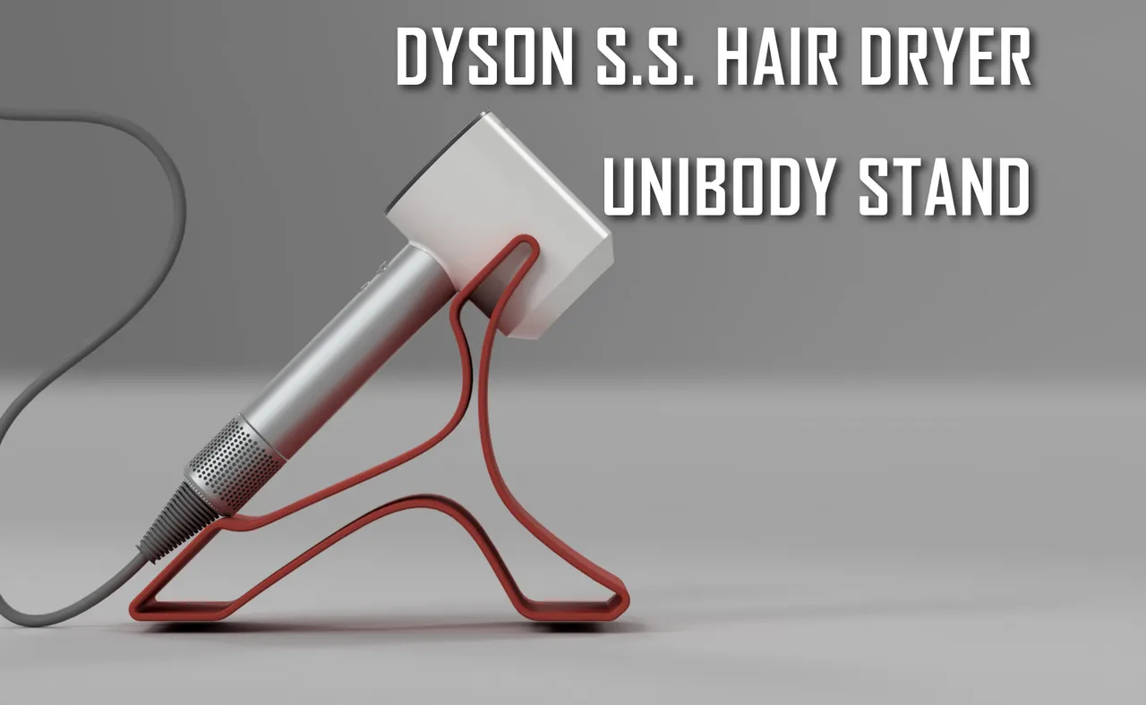 Dyson Hair dryer stand attachment by Makes_by_Jake