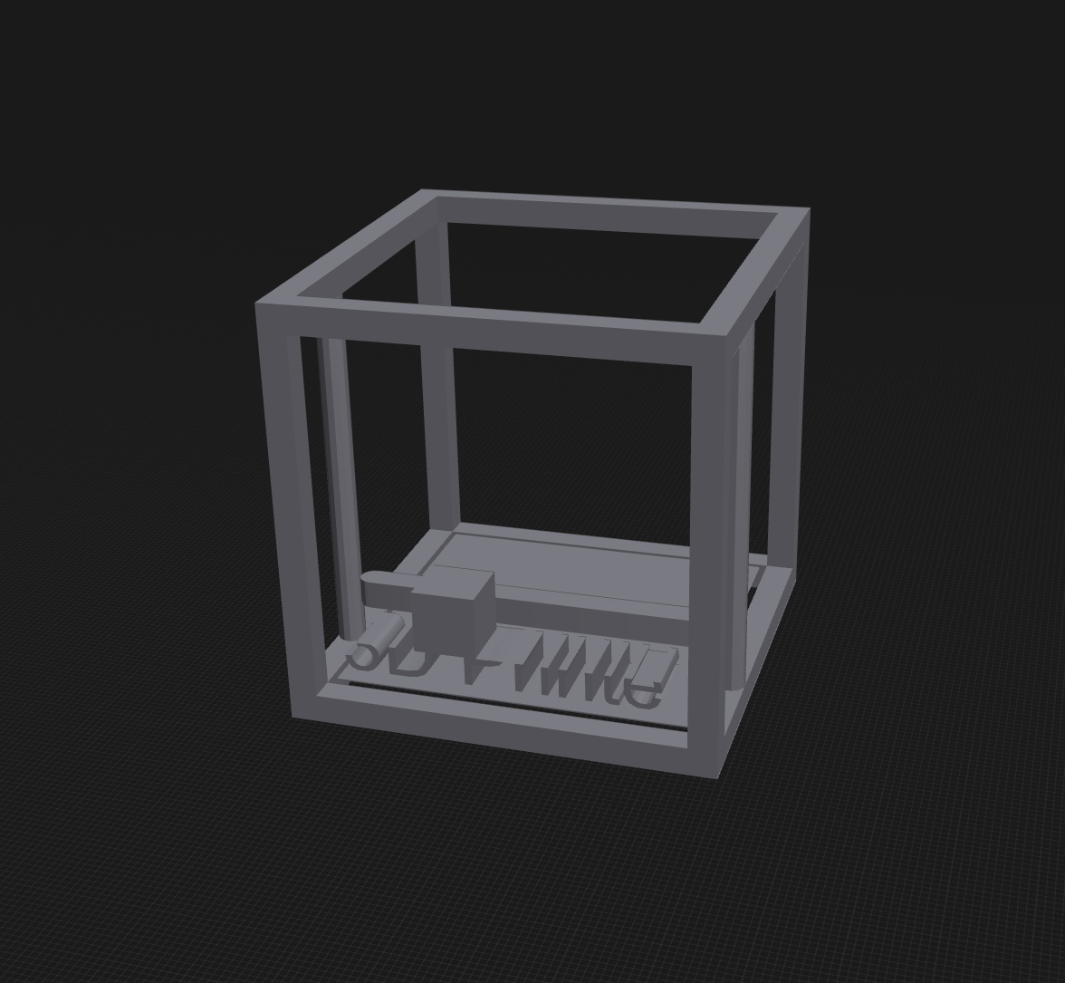 3D Printer Printing ‘3D Printer’