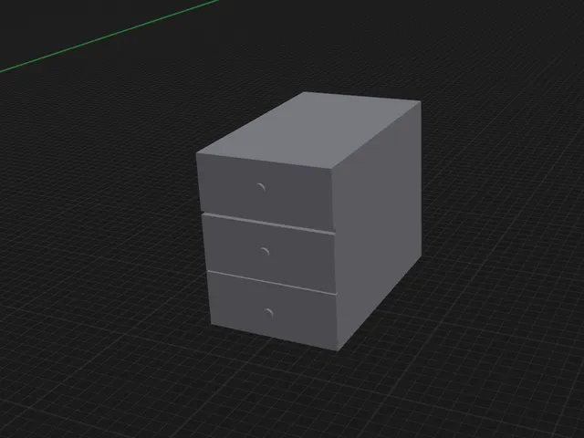 Ikea style drawers (model only, not functioning)