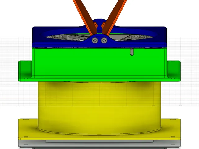 Case Fan 120mm for Ikea Lack Enclosure with Automatic Ventilation Flaps for Top Assembly and Exhaust Filter
