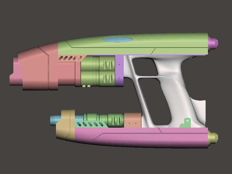 Miniatura 5 do modelo 3D Star Lord's Quad Blasters