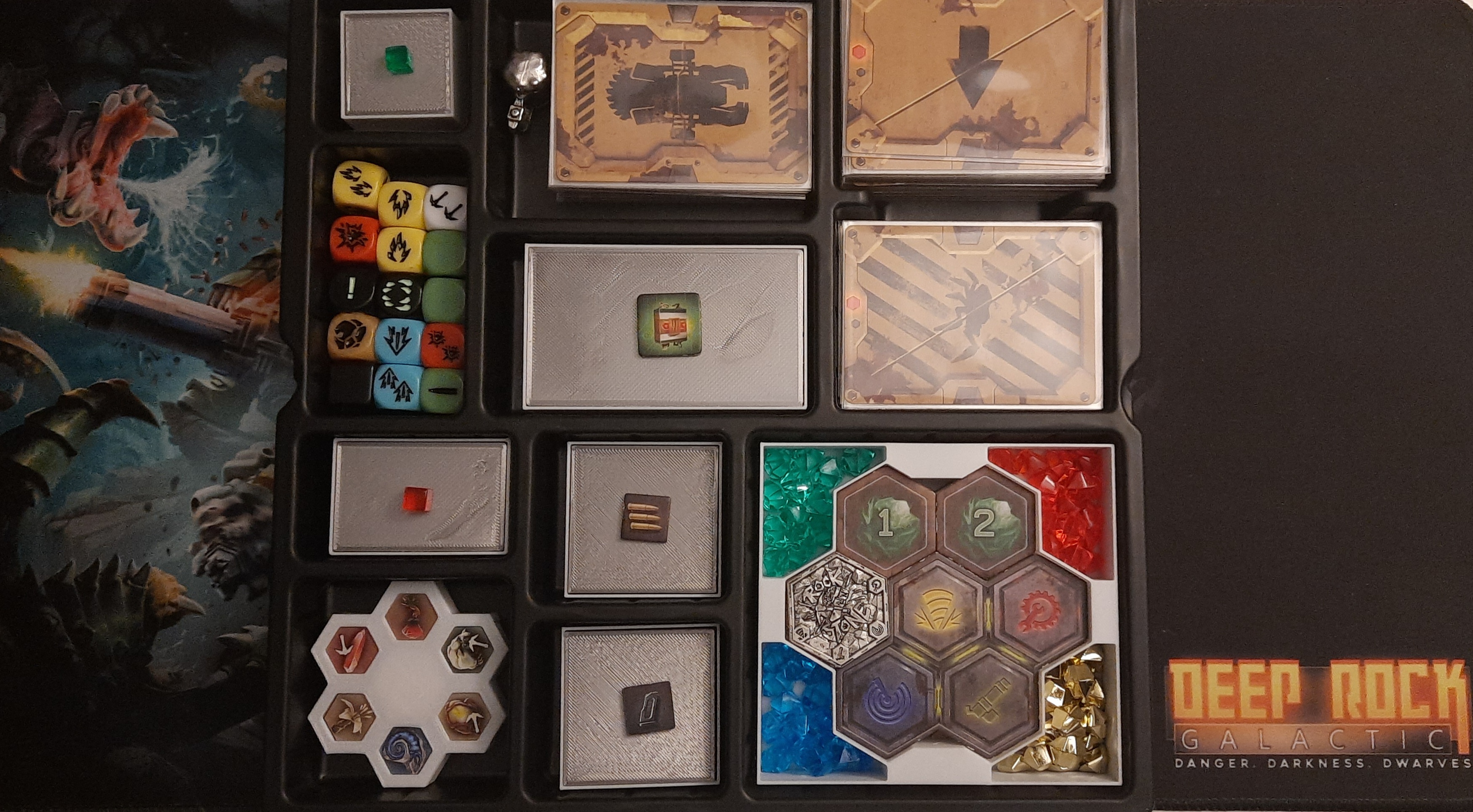 Deep Rock Galactic: Board Game, Storage trays (Deluxe & Collector's edition)