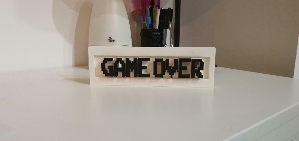 Game over pixel