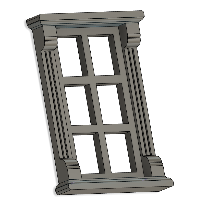Miniature doll house window