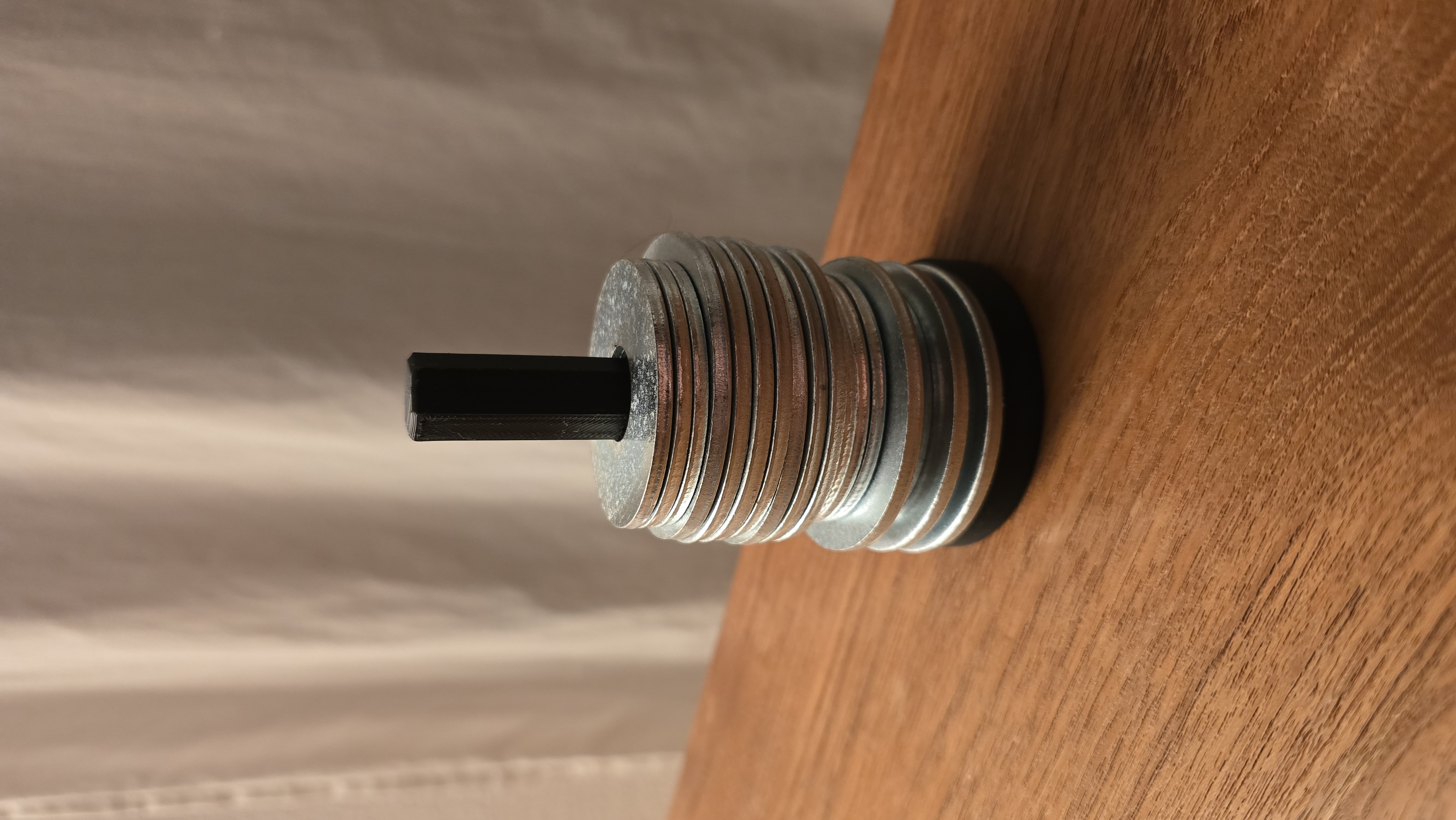 Sewing "weight" (washer) holder