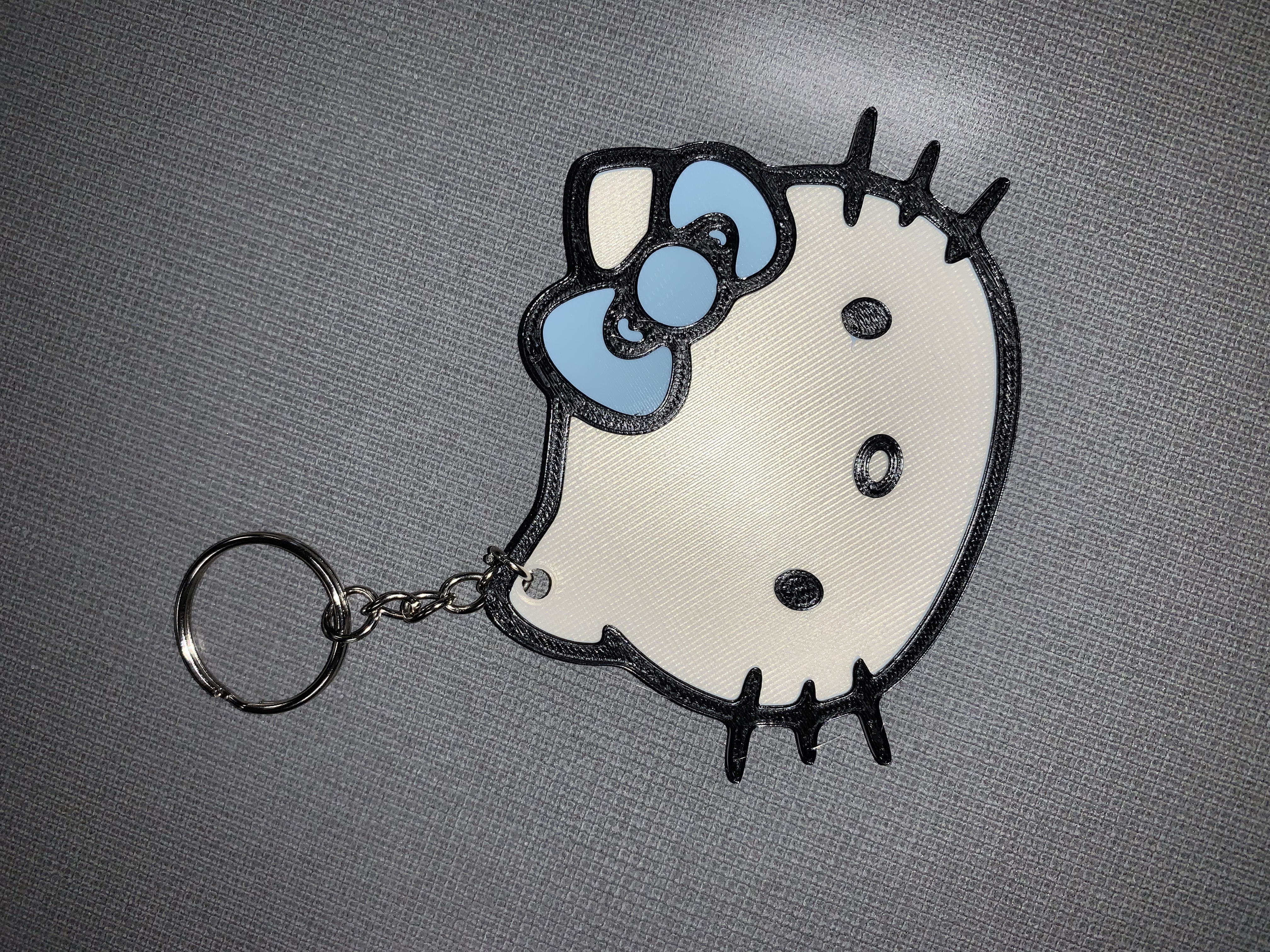 Miniatura 3 do modelo 3D Hello kitty Keychain