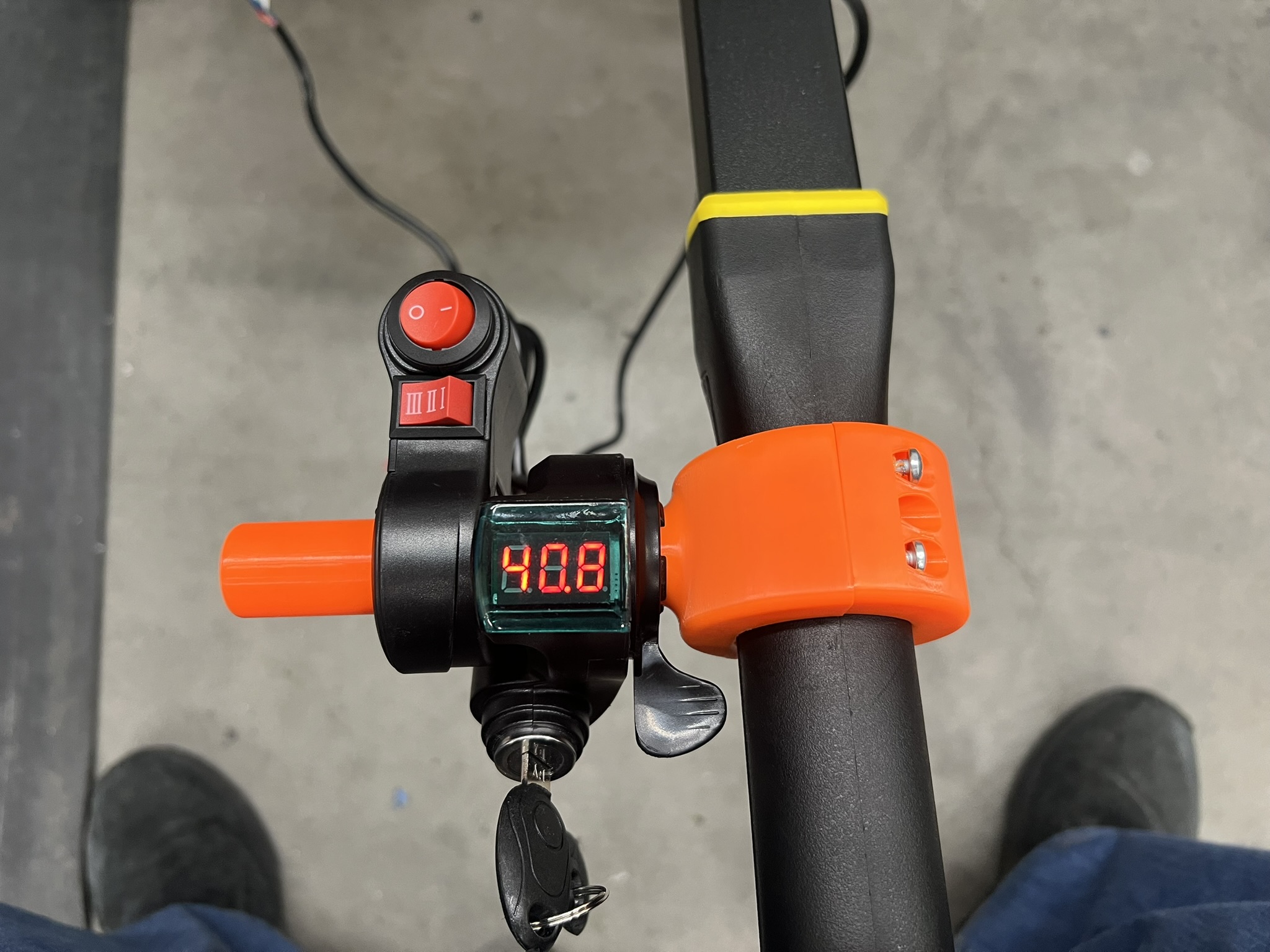 Electric Wheel Barrow Throttle Handbar Mount