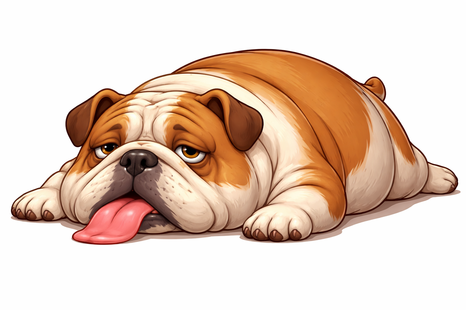Fat, Lazy Bull Dog