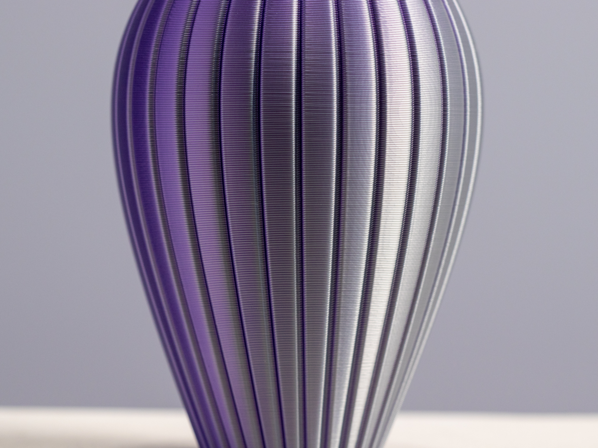 Striped Bulb Vase, (Vase Mode) by Slimprint Download free STL model