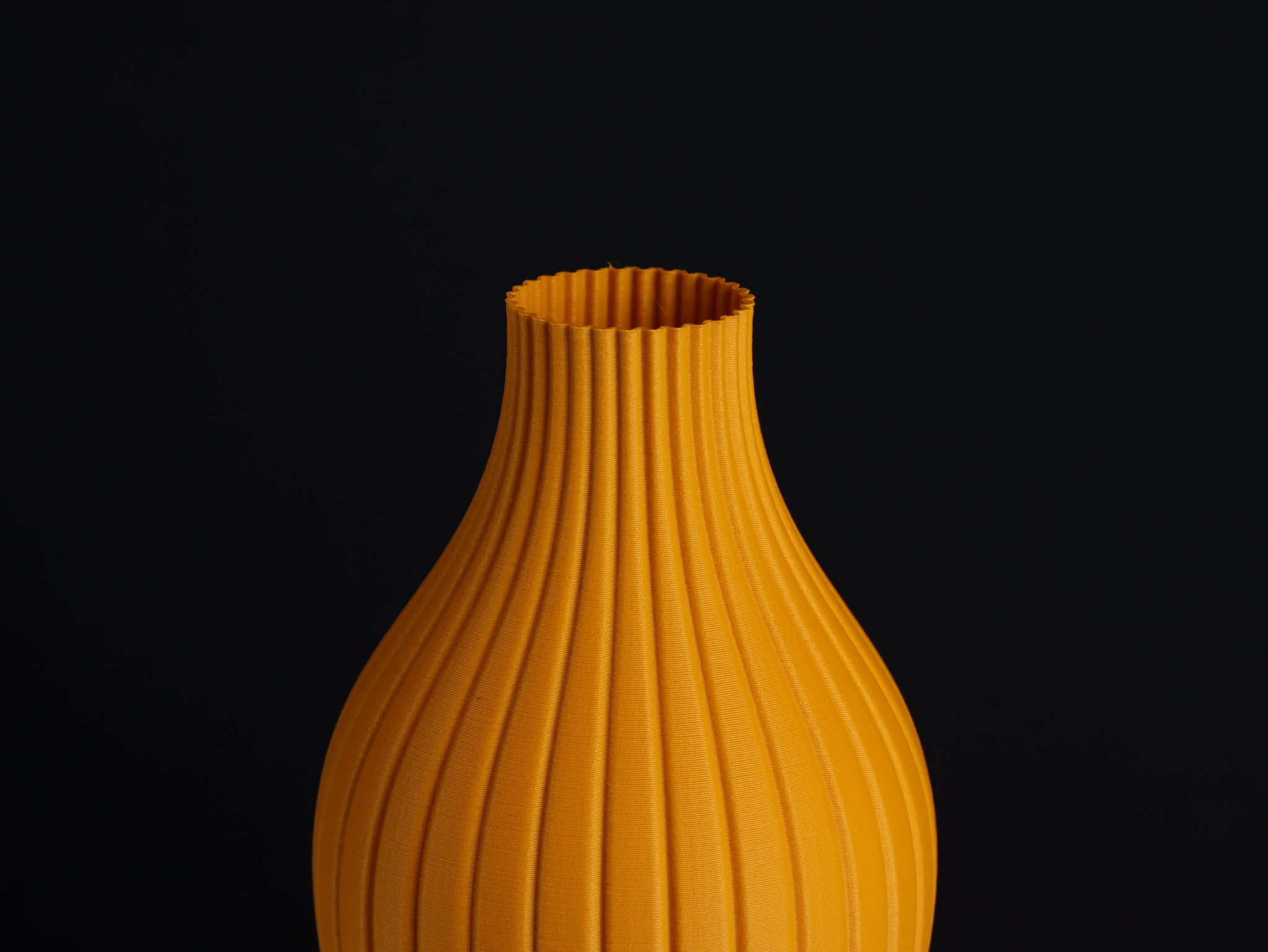 Striped Bulb Vase, (Vase Mode) by Slimprint Download free STL model