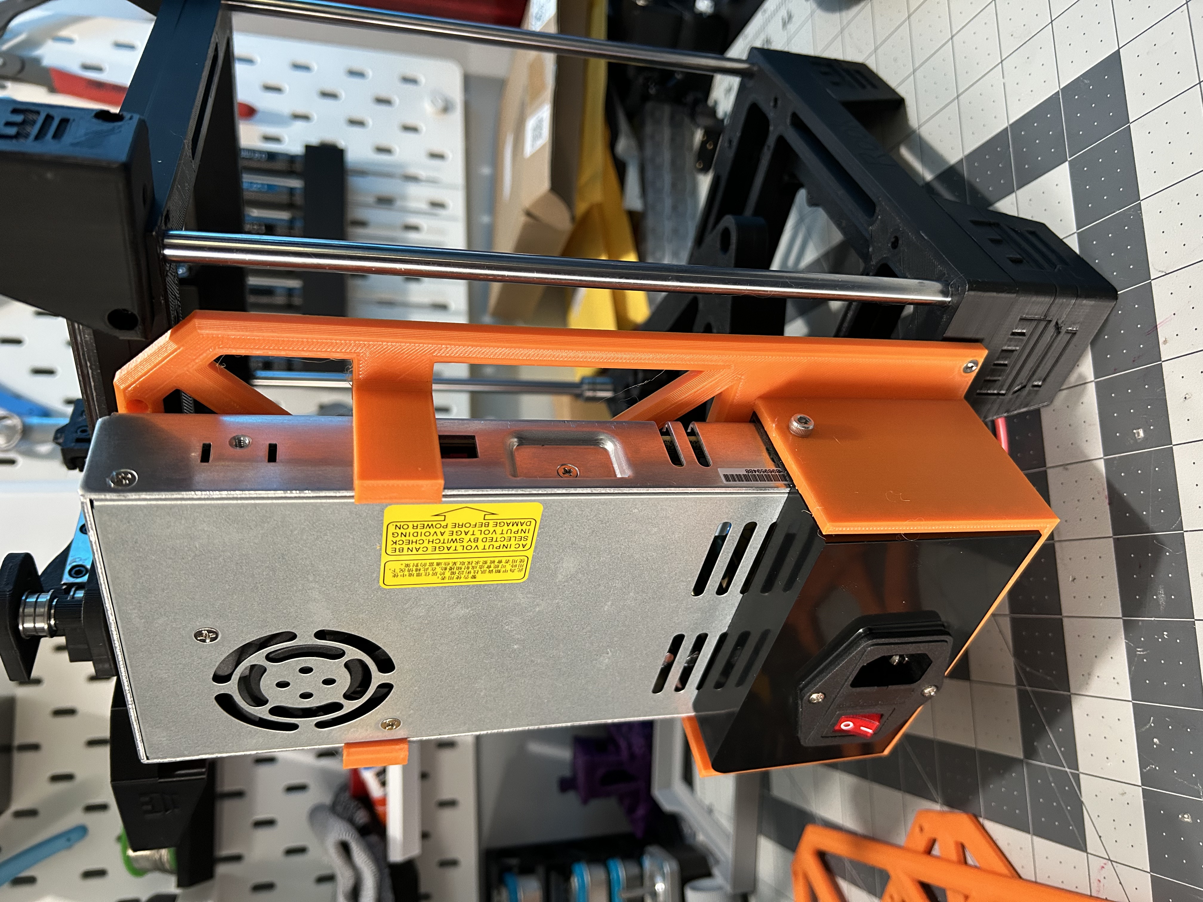 Rook MK1 Power Supply PSU Holder 3D model thumbnail