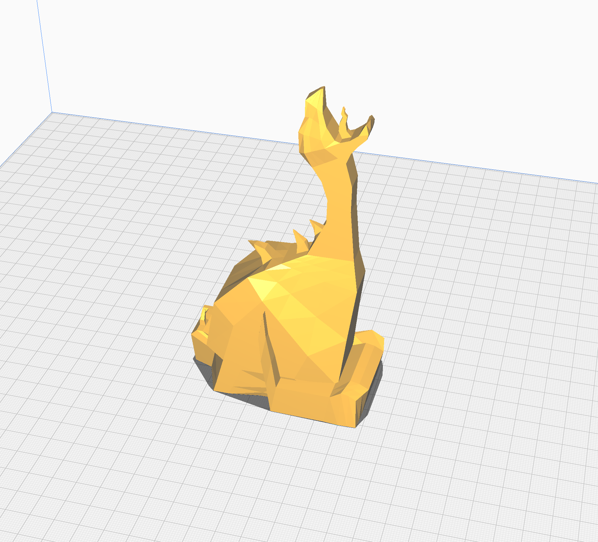 Low Poly Dragon by Ember November | Download free STL model ...