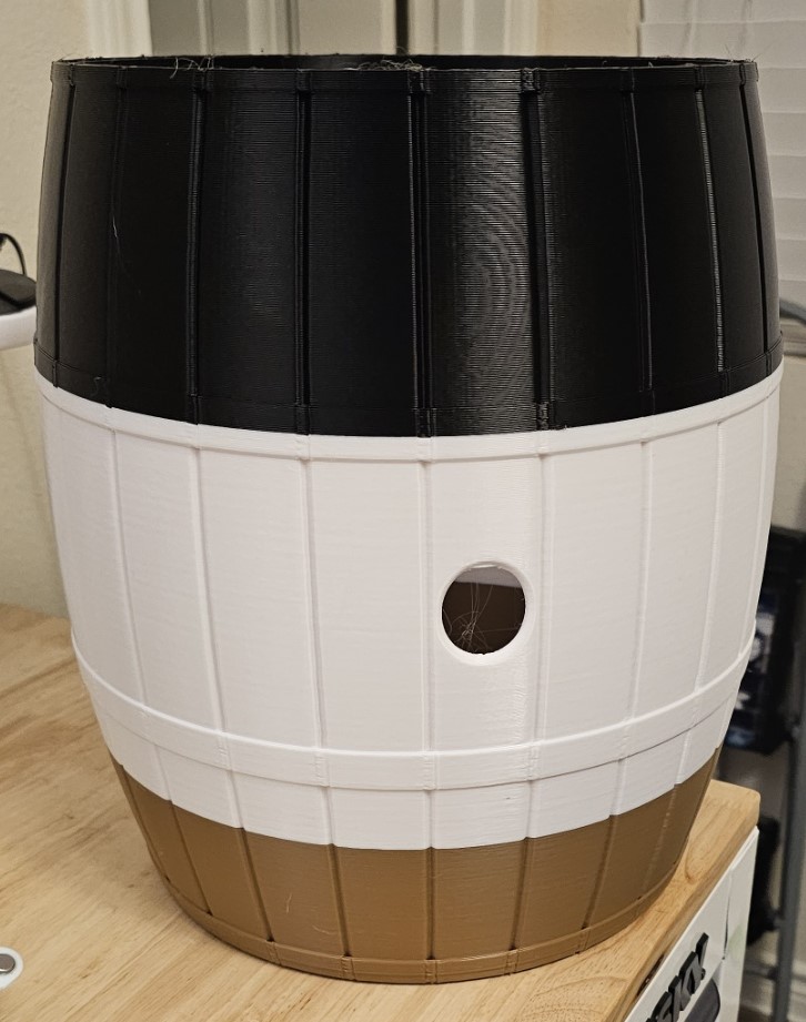 Barrel Trash Can