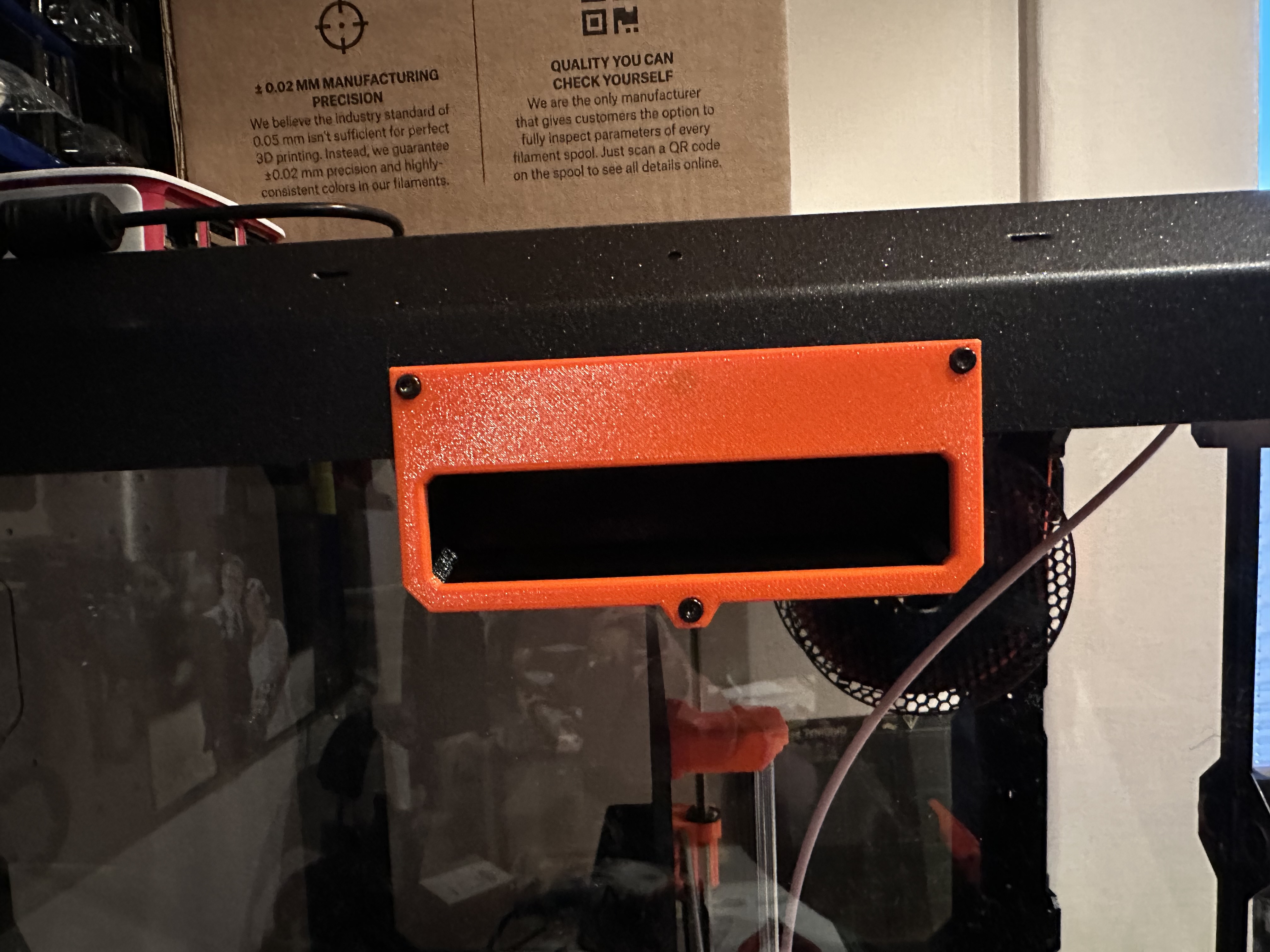 Transport Handle Cover for Prusa Enclosure (Chamfered Edges Version) by