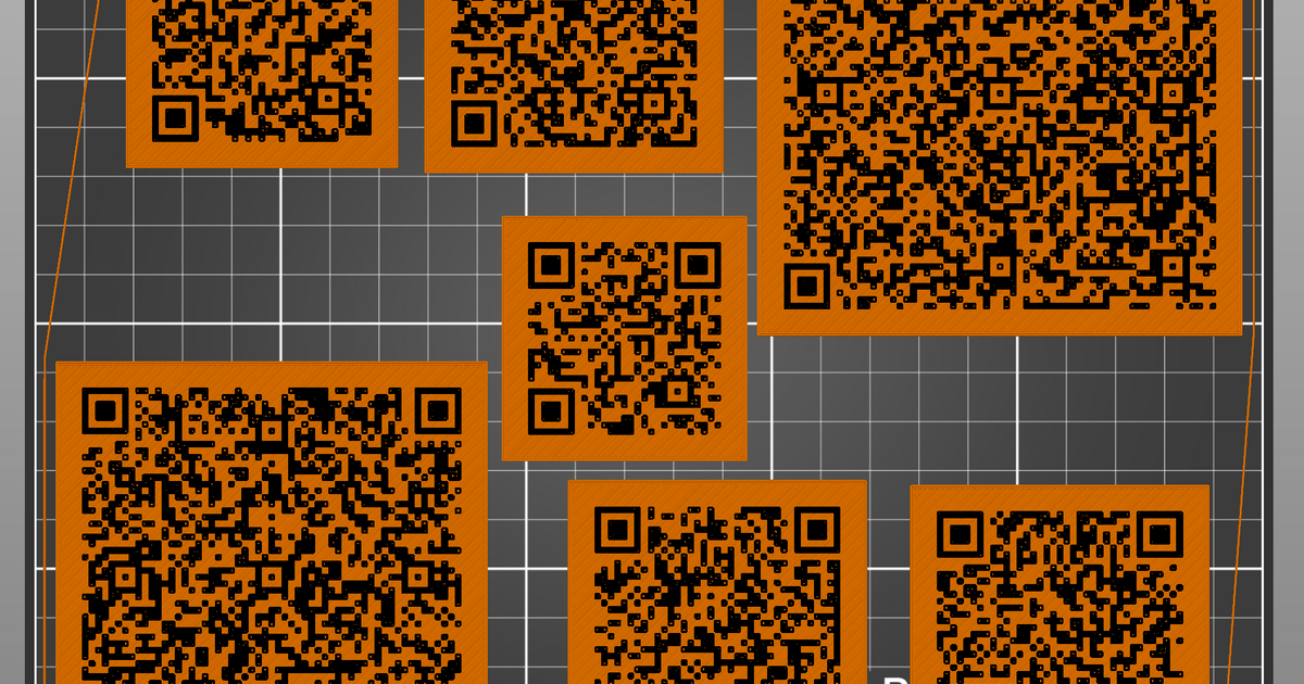 QRcode generator wifi, vCard, URL or text (parametric, cadquery) by