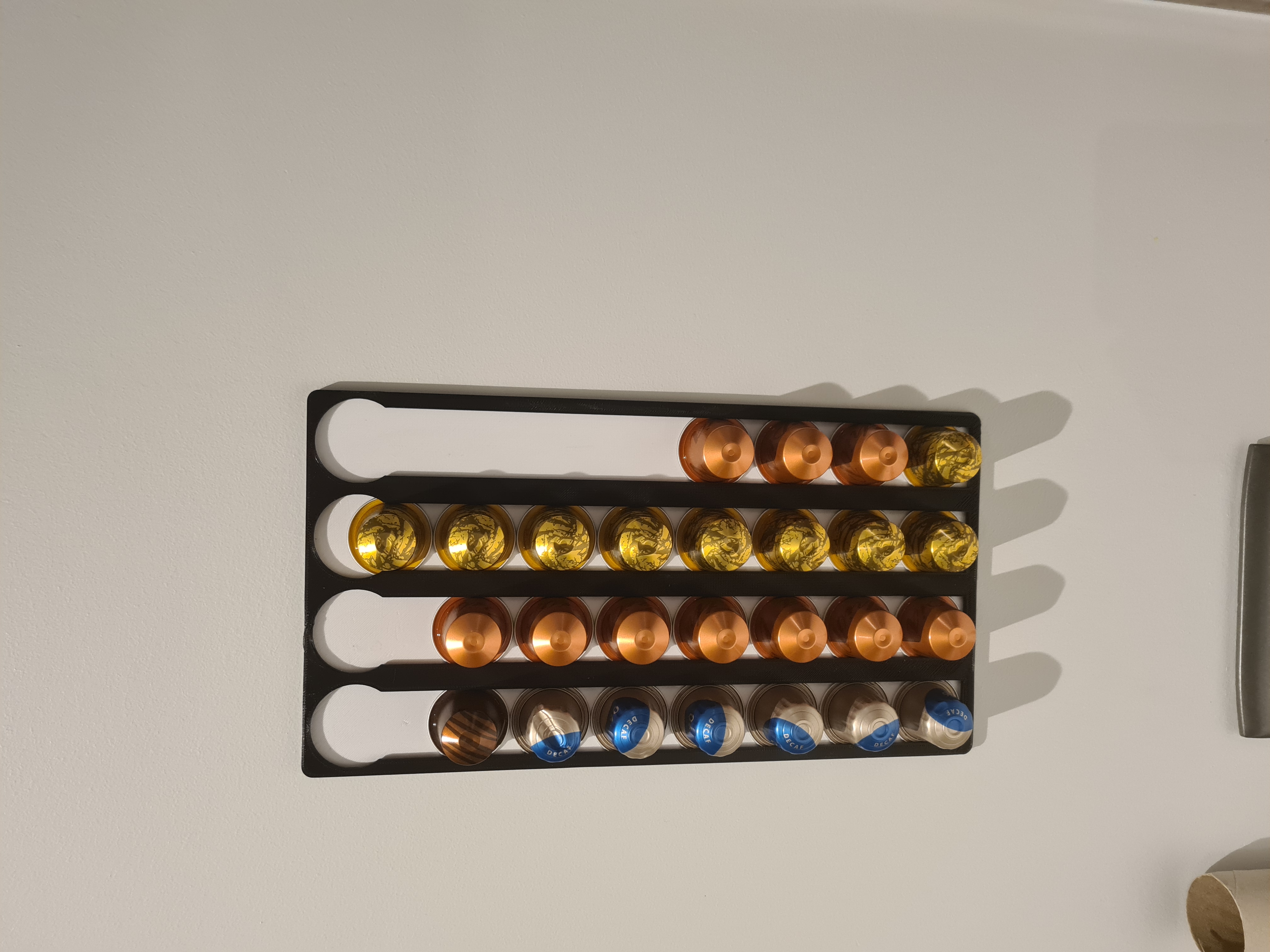 Nesspresso Cup holder for wall