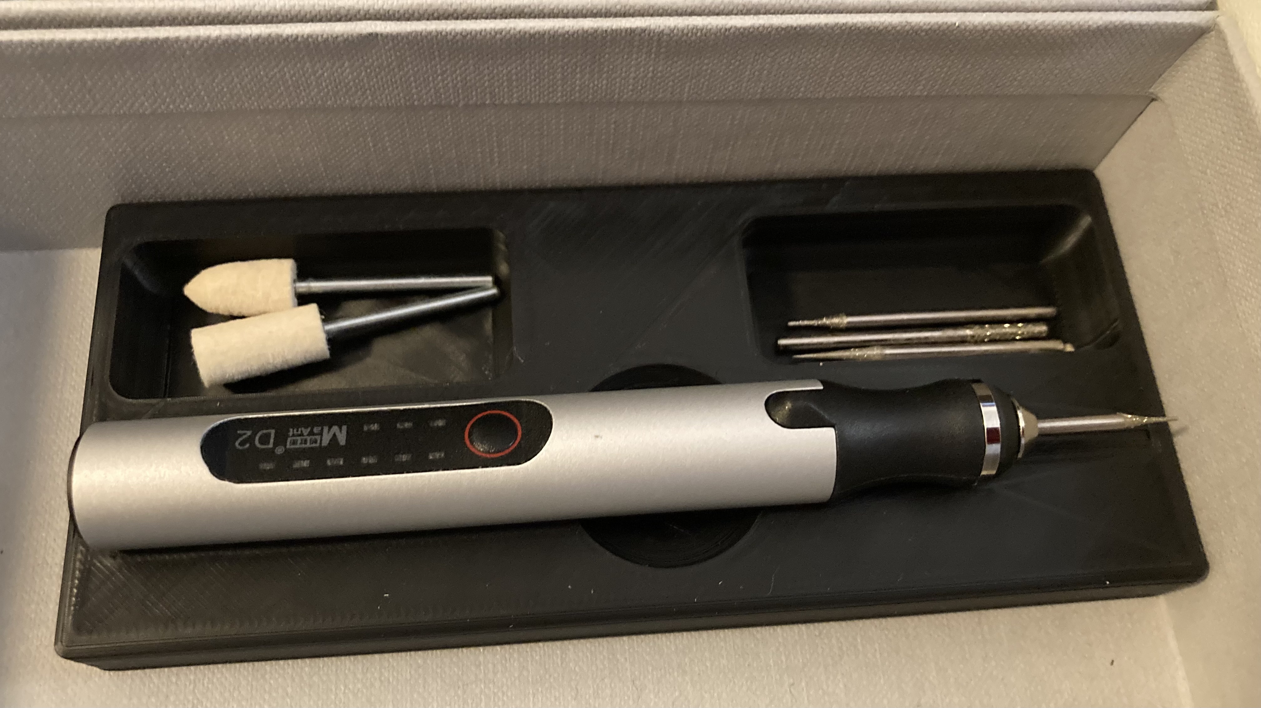 Storage for the MaAnt D1 / MaAnt D2 Mini Drill/Grinding Pen - 15cm max