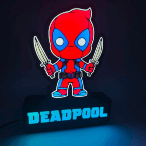 Deadpool mini led lamp ( 3mf for Bambu ams)