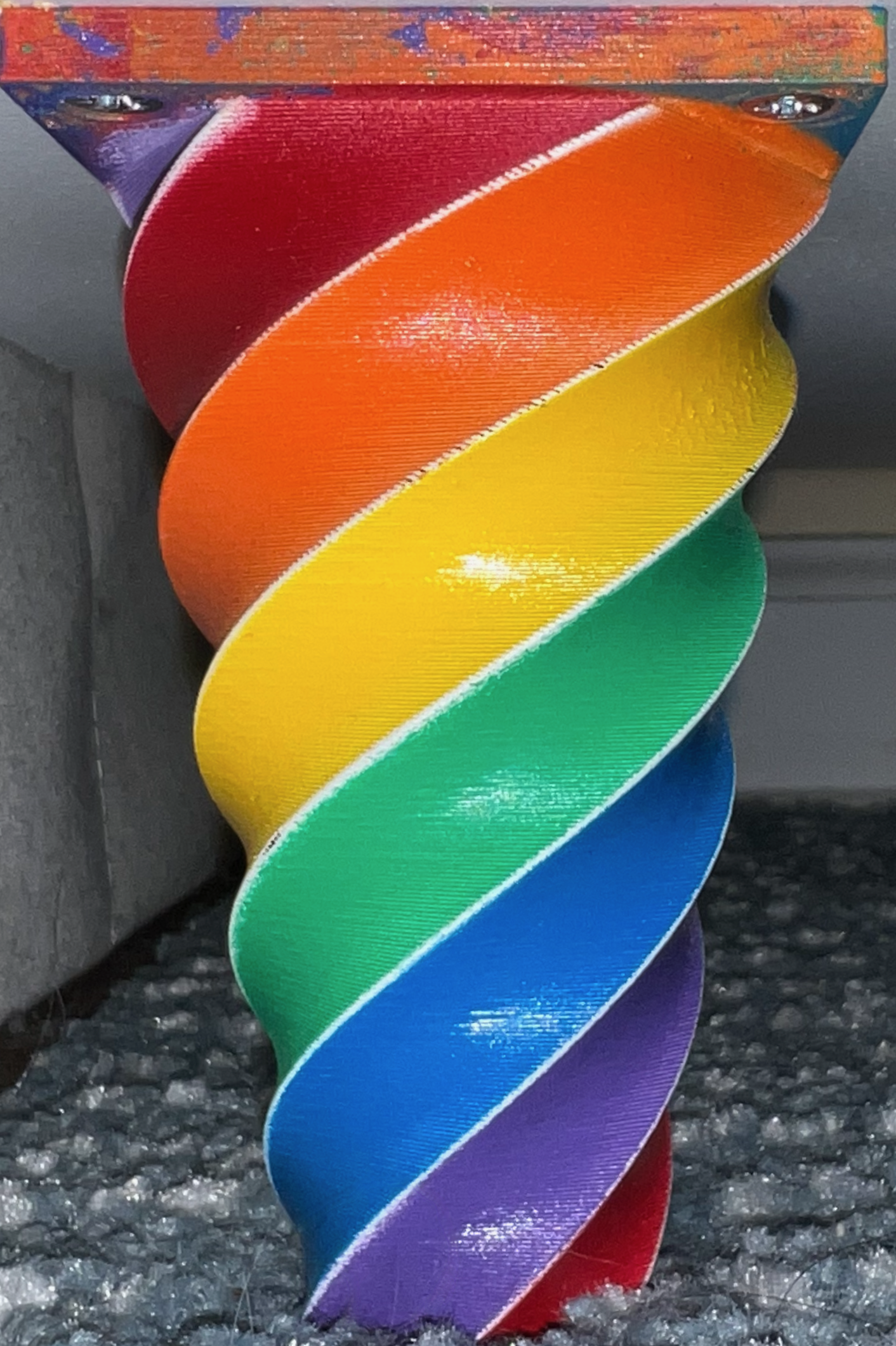 Spiral Rainbow Furniture Foot with Paint Mask