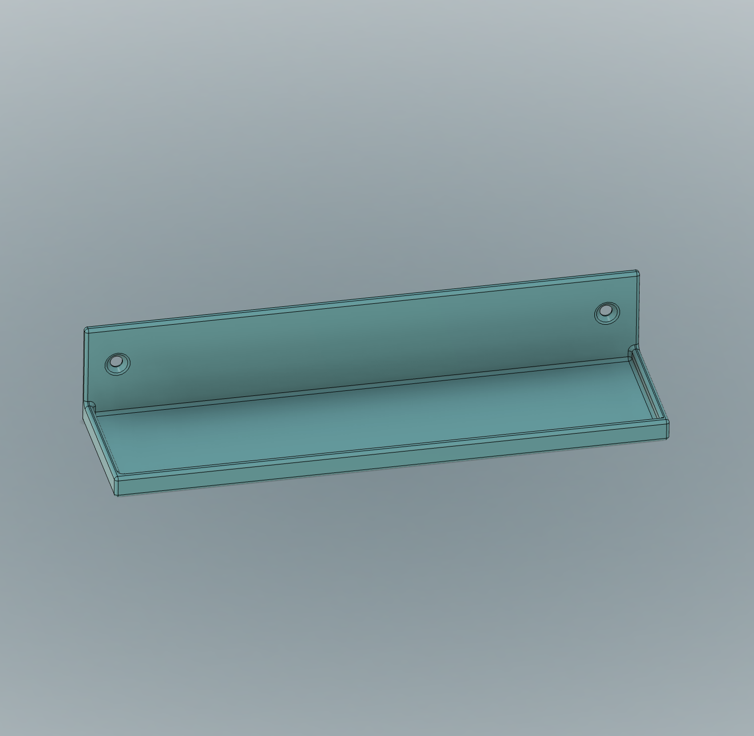 Miniatura 3 do modelo 3D Small digital clock shelf